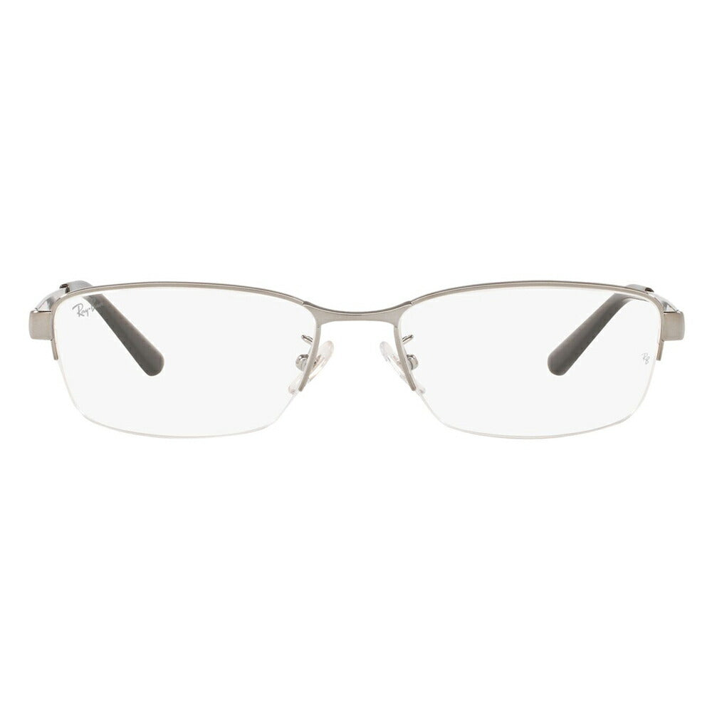【アウトレット】度なし1.55レンズ交換+0円 レイバン メガネ フレーム RX6453D 2553 55 Ray-Ban ジャパンモデル エントリーモデル スクエア メタル ナイロール