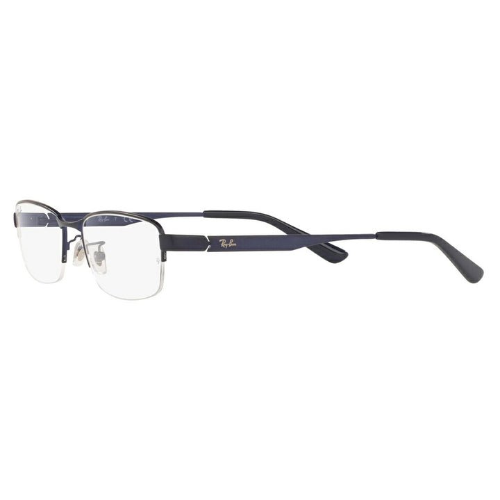 【正規品販売店】レイバン メガネ フレーム サングラス 老眼鏡セット RX6453D 3076 55 Ray-Ban ジャパンモデル エントリーモデル スクエア メタル ナイロール シニアグラス リーディンググラス 読書 スマホ ブルーライトカット変更可