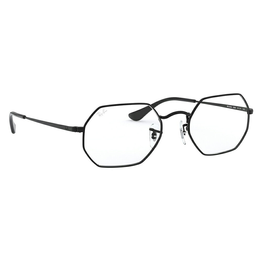 【アウトレット】度なし1.55レンズ交換+0円 レイバン メガネ フレーム RX6456 2509 53 Ray-Ban オクタゴン メタル ユニセックス 伊達メガネ 眼鏡