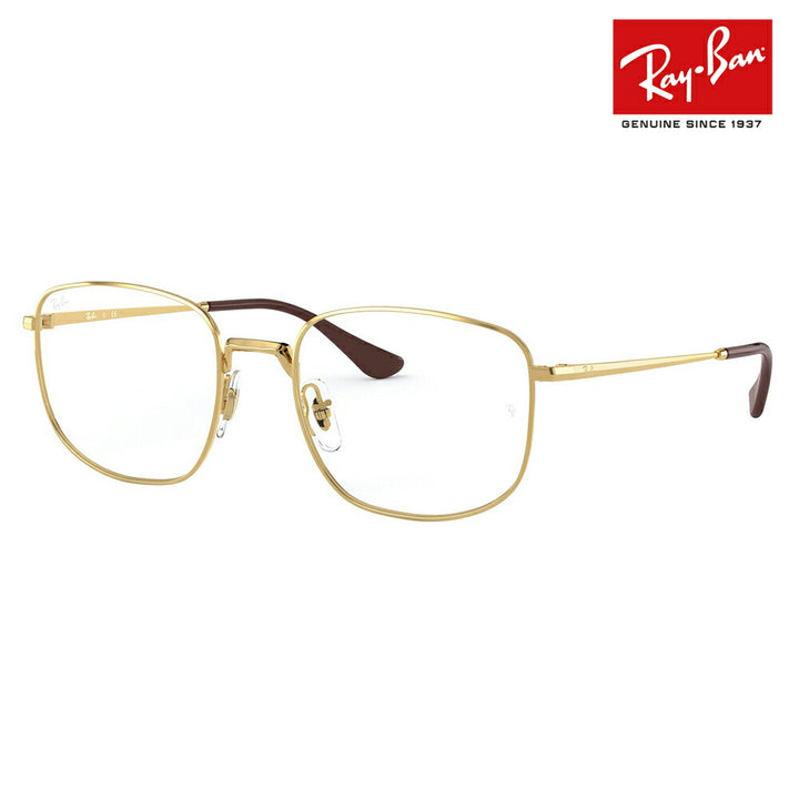 [Outlet] Non-prescription 1.55 lens replacement +0 yen Ray-Ban glasses frame RX6457 2500 51 Ray-Ban Ray-Ban genuine lens compatible metal square 