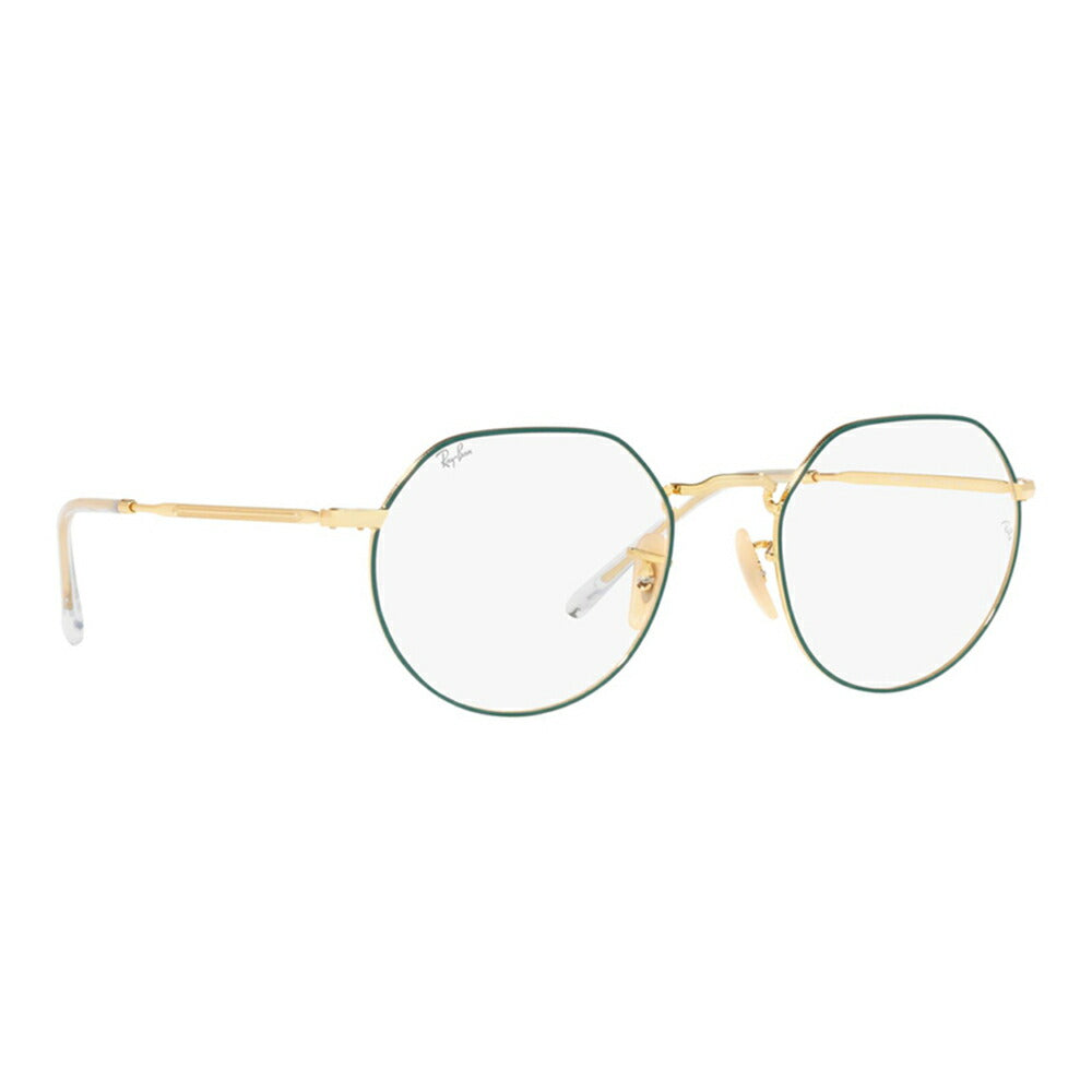 [Authentic Retailer] Non-prescription 1.55 lens replacement +0 yen Ray-Ban glasses frame RX6465 3136 49 51 Ray-Ban Ray-Ban genuine lens compatible JACK metal round crown panto fashion glasses eyeglasses 