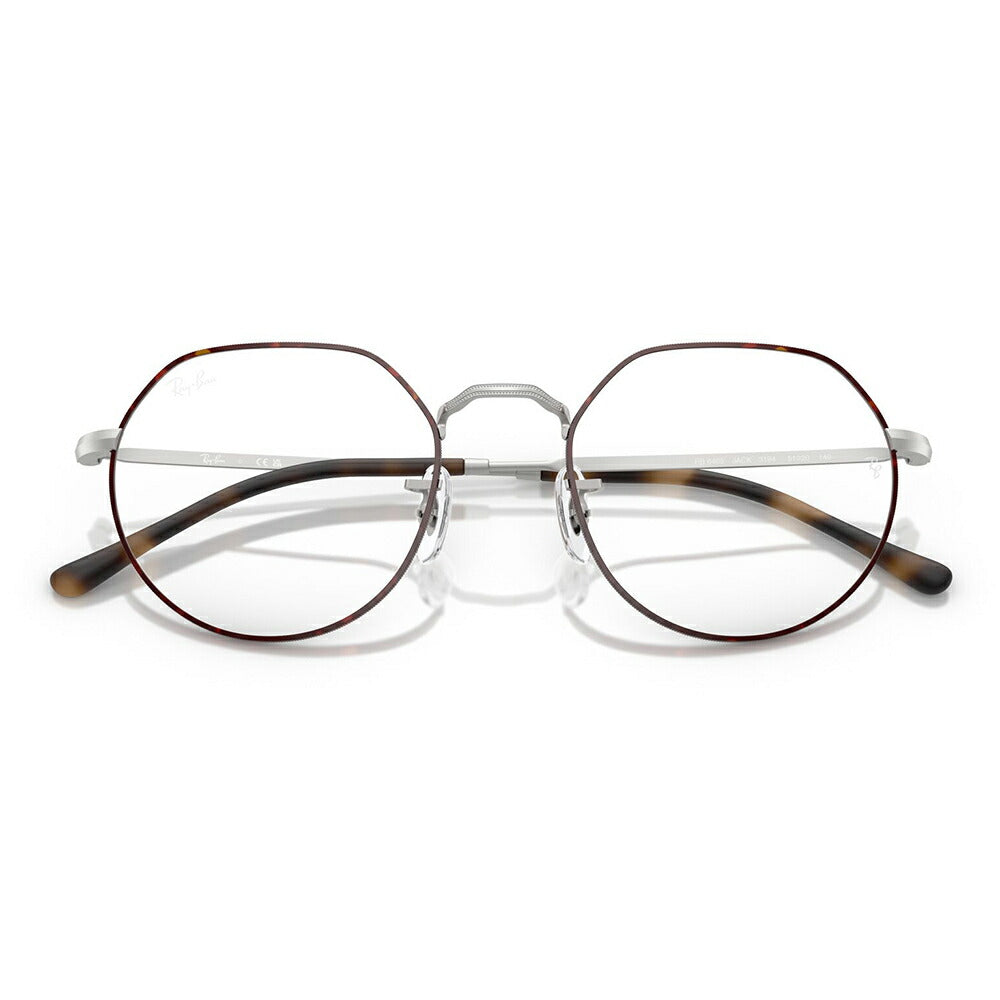 【正規品販売店】度なし1.55レンズ交換+0円 レイバン メガネ フレーム RX6465 3194 49 51 Ray-Ban レイバン純正レンズ対応 JACK ジャック メタル ラウンド クラウンパント伊達メガネ 眼鏡
