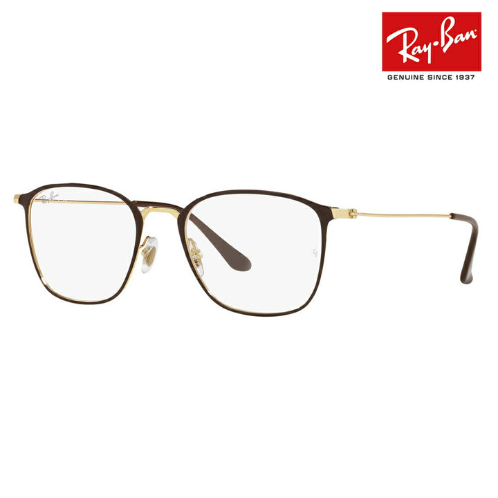 [Authorized Retailer] Non-prescription 1.55 lens replacement +0 yen Ray-Ban glasses frame RX6466 2905 51 Ray-Ban Ray-Ban genuine lens compatible Wellington sheet metal classic men's women's glasses fashion glasses 