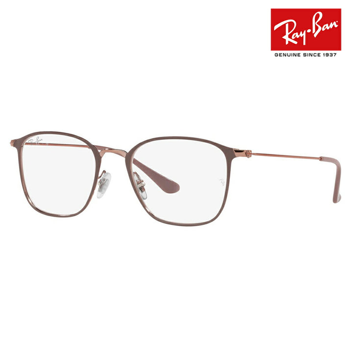 【正规品贩售売店】度なし1.55renzu交换+0円 reiban メガネ fureーム RX6466 2973 49 Ray-Ban reiban 纯正 renzu対応 ウェrinton メタル