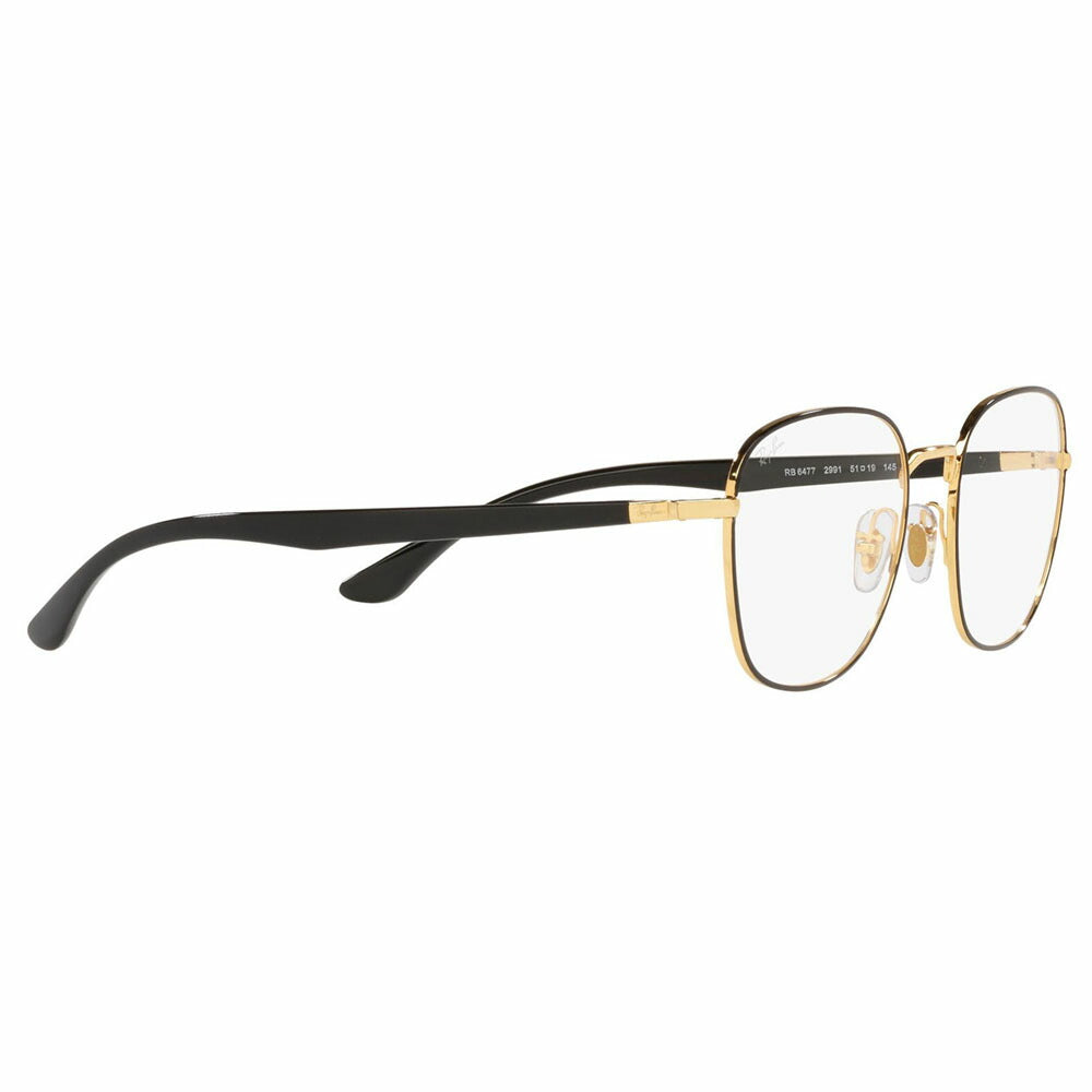 【オsusume価格】度なし1.55renzu交换+0円 reiban メガネ fureーム RX6477 2991 49 Ray-Ban ラウンド メタル kurashikku 