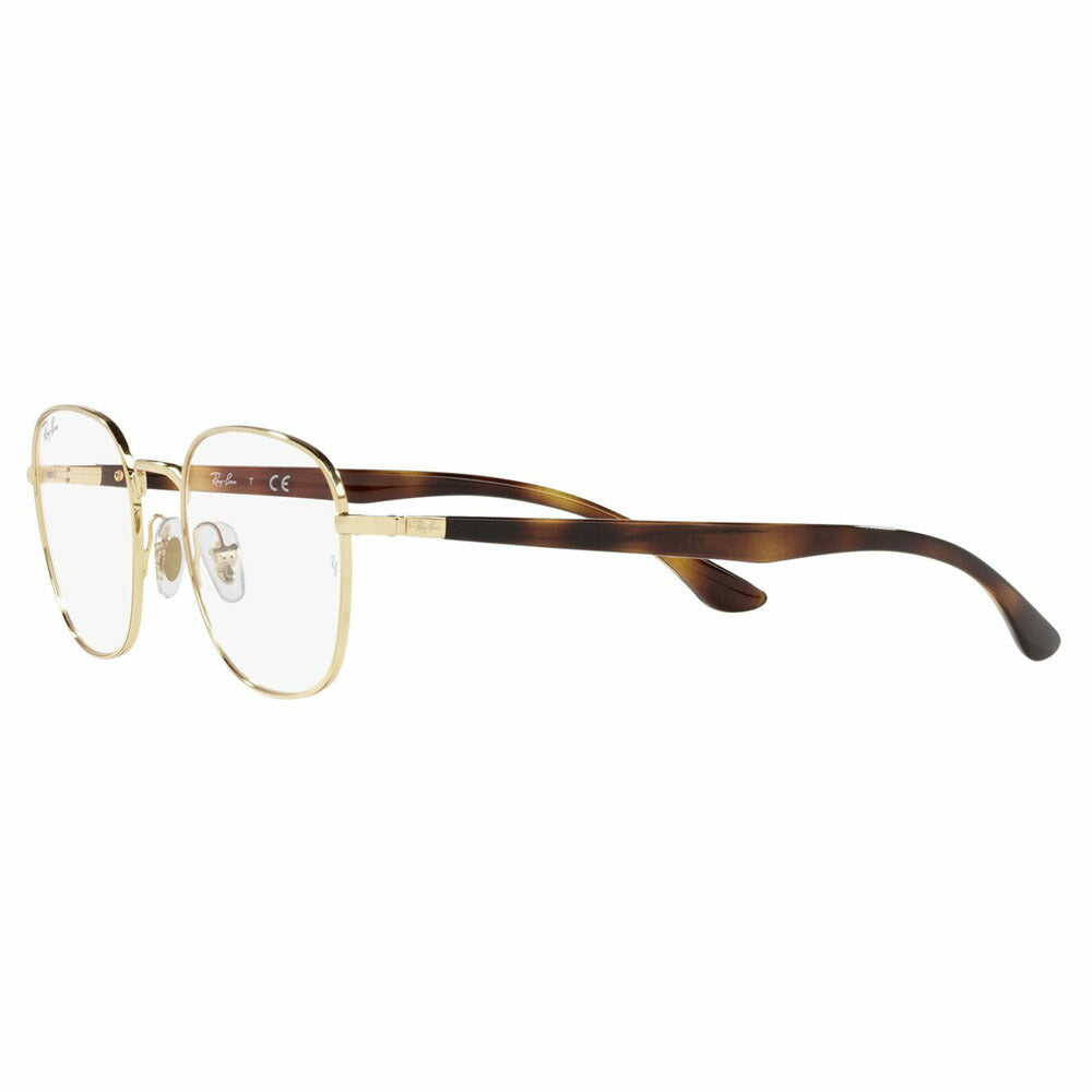 [Recommended price] Non-prescription 1.55 lens replacement +0 yen Ray-Ban glasses frame RX6477 3119 49 Ray-Ban Round Metal Classic 