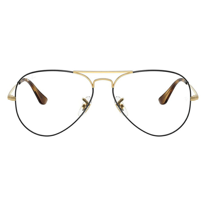 【正規品販売店】度なし1.55レンズ交換+0円 レイバン メガネ フレーム RX6489 3175 55 58 Ray-Ban レイバン純正レンズ対応 アビエーター ティアドロップ ダブルブリッジ Aviator