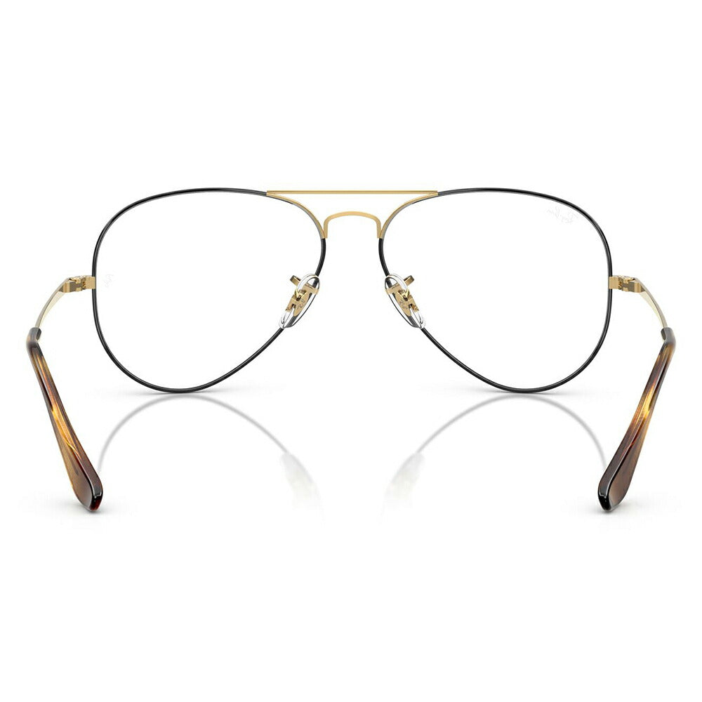 【正規品販売店】度なし1.55レンズ交換+0円 レイバン メガネ フレーム RX6489 3175 55 58 Ray-Ban レイバン純正レンズ対応 アビエーター ティアドロップ ダブルブリッジ Aviator
