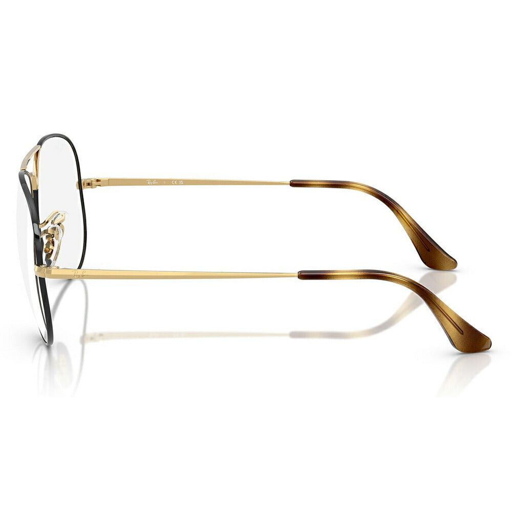 【正規品販売店】度なし1.55レンズ交換+0円 レイバン メガネ フレーム RX6489 3175 55 58 Ray-Ban レイバン純正レンズ対応 アビエーター ティアドロップ ダブルブリッジ Aviator
