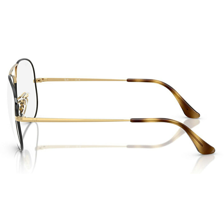 【正規品販売店】度なし1.55レンズ交換+0円 レイバン メガネ フレーム RX6489 3175 55 58 Ray-Ban レイバン純正レンズ対応 アビエーター ティアドロップ ダブルブリッジ Aviator