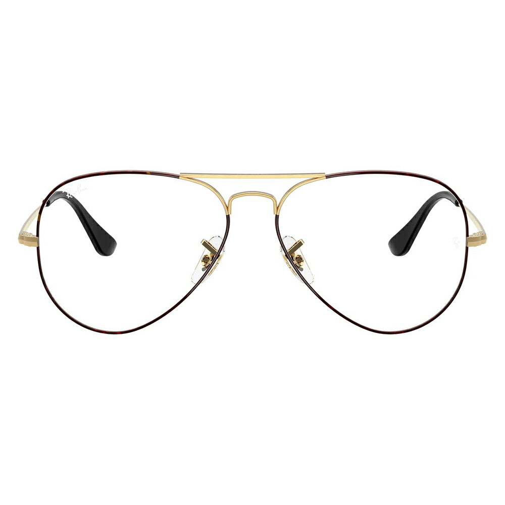 【正規品販売店】度なし1.55レンズ交換+0円 レイバン メガネ フレーム RX6489 3177 55 58 Ray-Ban レイバン純正レンズ対応 アビエーター ティアドロップ ダブルブリッジ Aviator