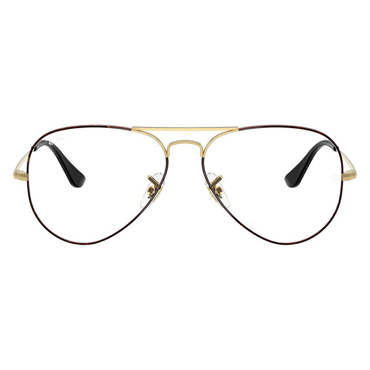 【正規品販売店】度なし1.55レンズ交換+0円 レイバン メガネ フレーム RX6489 3177 55 58 Ray-Ban レイバン純正レンズ対応 アビエーター ティアドロップ ダブルブリッジ Aviator