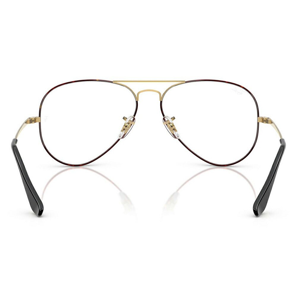 【正規品販売店】度なし1.55レンズ交換+0円 レイバン メガネ フレーム RX6489 3177 55 58 Ray-Ban レイバン純正レンズ対応 アビエーター ティアドロップ ダブルブリッジ Aviator