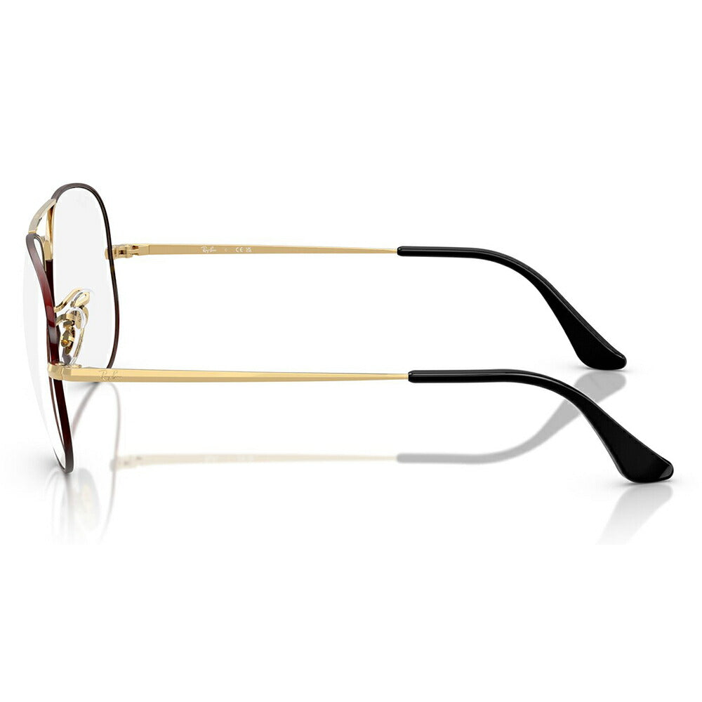 【正規品販売店】度なし1.55レンズ交換+0円 レイバン メガネ フレーム RX6489 3177 55 58 Ray-Ban レイバン純正レンズ対応 アビエーター ティアドロップ ダブルブリッジ Aviator