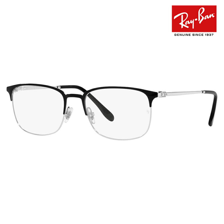 【正规品贩售売店】度なし1.55renzu交换+0円 reiban メガネ fureーム RX6494 2861 54 56 Ray-Ban reyban 纯正renzu対応 sukuエa サーモntブロー シートメタル クラシック メタル fereーム 伊达メガネ 眼镜