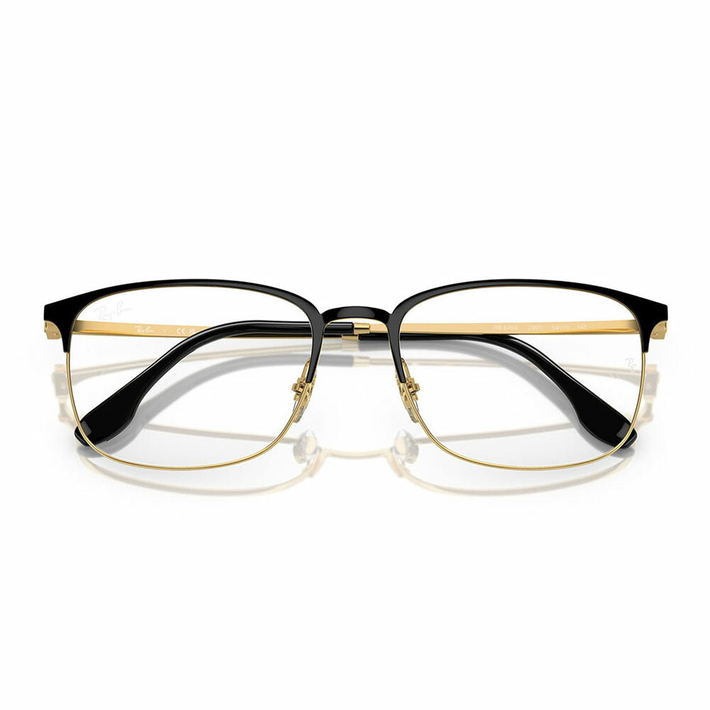 【正規品販売店】度なし1.55レンズ交換+0円 レイバン メガネ フレーム RX6494 2991 54 56 Ray-Ban レイバン純正レンズ対応 スクエア サーモント ブロー シートメタル クラシック メタル フレーム 伊達メガネ 眼鏡