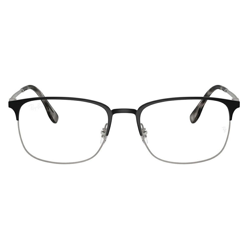 【正規品販売店】度なし1.55レンズ交換+0円 レイバン メガネ フレーム RX6494 3187 54 56 Ray-Ban レイバン純正レンズ対応 スクエア サーモント ブロー シートメタル クラシック メタル フレーム 伊達メガネ 眼鏡
