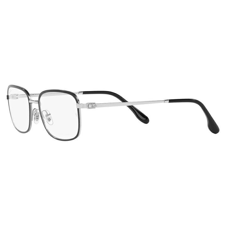 [Authentic Retailer] Non-prescription 1.55 lens replacement +0 yen Ray-Ban glasses frame RX6495 2861 52 54 Ray-Ban Ray-Ban genuine lens compatible Square sheet metal frame Men's fashion glasses Eyeglasses 