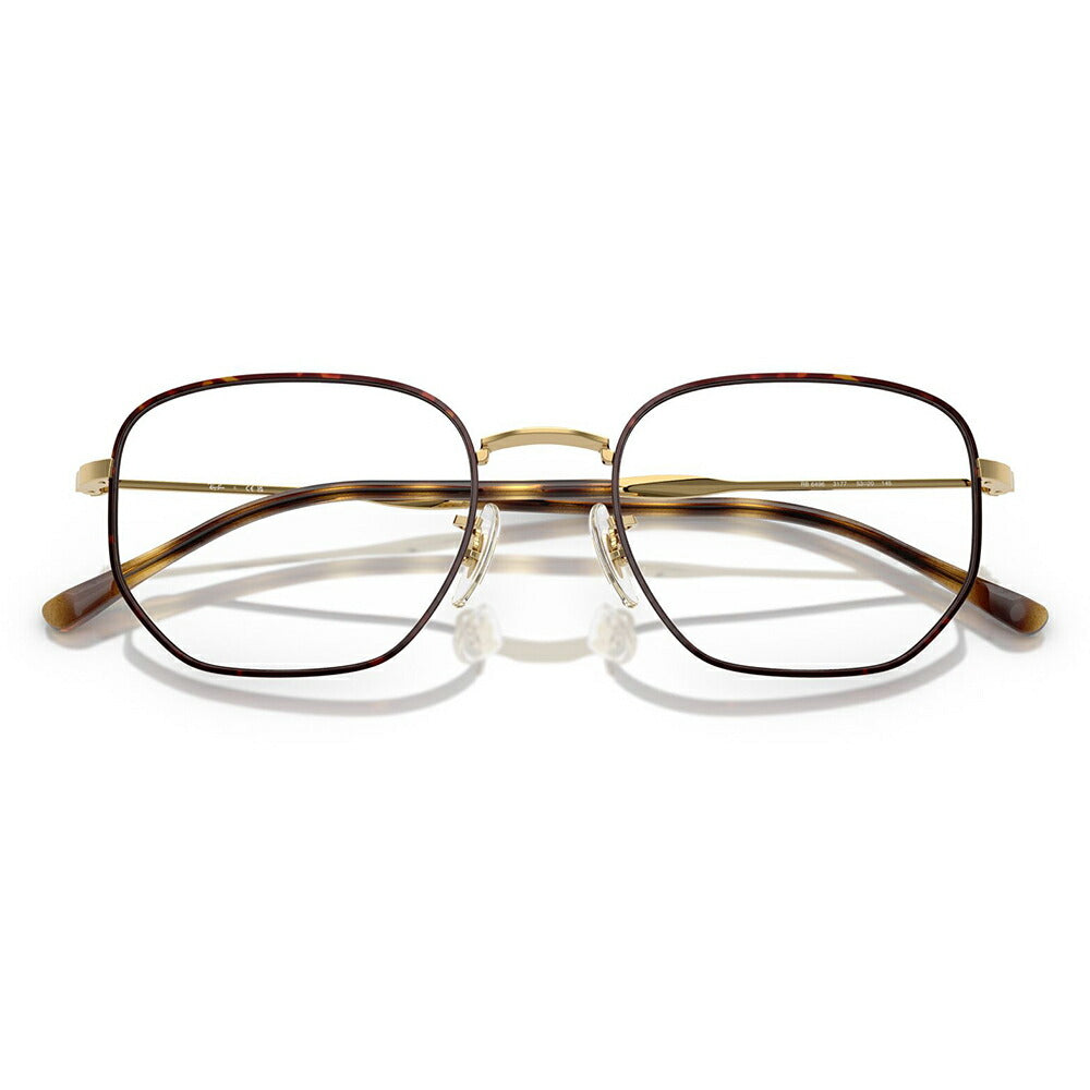 【正規品販売店】度なし1.55レンズ交換+0円 レイバン メガネ フレーム RX6496 3177 51 53 Ray-Ban レイバン純正レンズ対応 クラウンパント ラウンド メタル クラシック