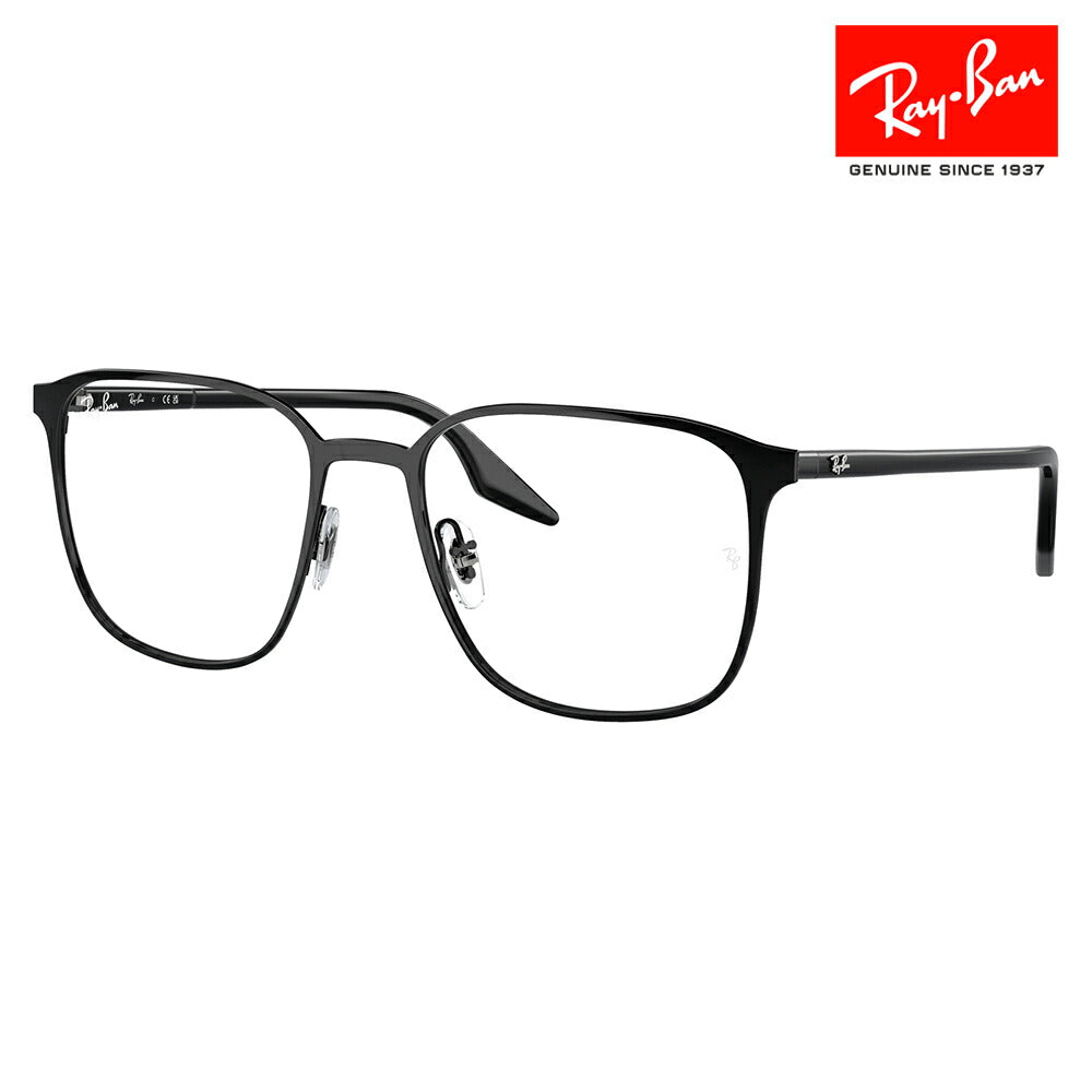 [Authentic Retailer] Non-prescription 1.55 lens replacement +0 yen Ray-Ban glasses frame RX6512 2509 52 54 Ray-Ban Ray-Ban genuine lens compatible Wellington metal unisex fashion glasses eyeglasses 