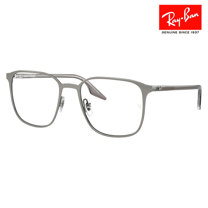 [Authentic Retailer] Non-prescription 1.55 lens replacement +0 yen Ray-Ban glasses frame RX6512 2553 52 54 Ray-Ban Ray-Ban genuine lens compatible Wellington metal unisex fashion glasses eyeglasses 