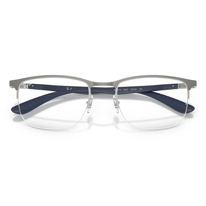 【正規品販売店】度なし1.55レンズ交換+0円 レイバン メガネ フレーム RX6513 2620 53 55 Ray-Ban レイバン純正レンズ対応 スクエア ナイロール ユニセックス 伊達メガネ 眼鏡