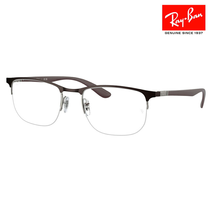 【正规品贩売店】度なし1.55renzu交换+0円 reneban メガネ fureーム RX6513 3162 53 55 Ray-Ban reyban 纯正 renzu対応 sukuエa nairoーruユニセックス 伊达メガネ 眼镜