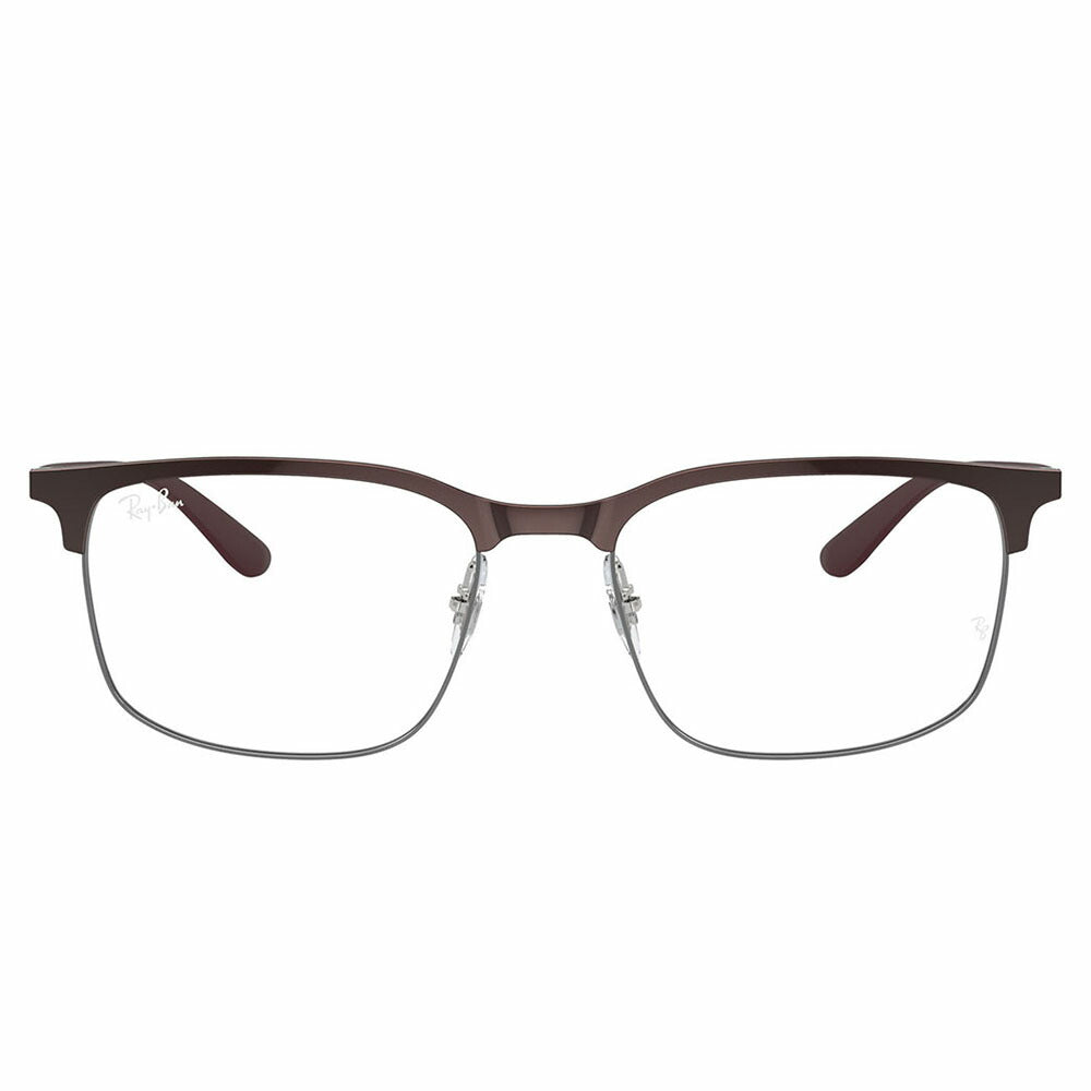 【正規品販売店】度なし1.55レンズ交換+0円 レイバン メガネ フレーム RX6518 3162 55 57 Ray-Ban レイバン純正レンズ対応 スクエア  ブロー メタル ユニセックス