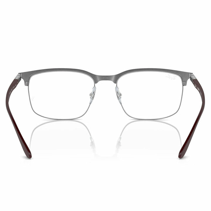 【正規品販売店】度なし1.55レンズ交換+0円 レイバン メガネ フレーム RX6518 3162 55 57 Ray-Ban レイバン純正レンズ対応 スクエア  ブロー メタル ユニセックス