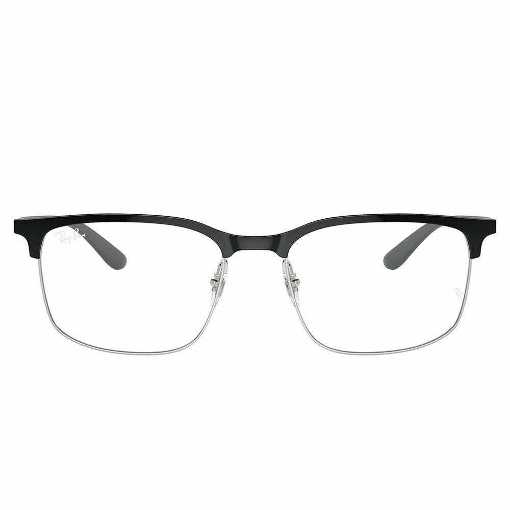 【正規品販売店】度なし1.55レンズ交換+0円 レイバン メガネ フレーム RX6518 3163 55 57 Ray-Ban レイバン純正レンズ対応 スクエア  ブロー メタル ユニセックス