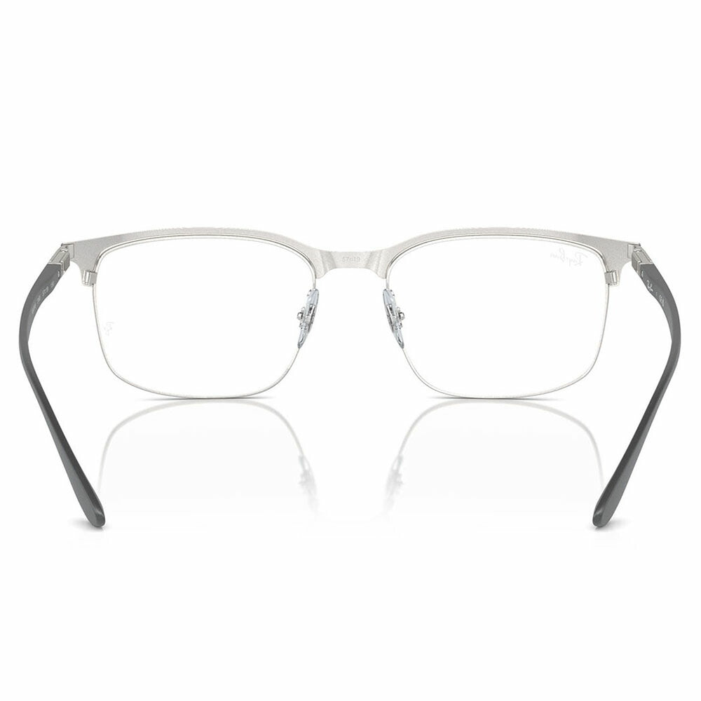 【正規品販売店】度なし1.55レンズ交換+0円 レイバン メガネ フレーム RX6518 3163 55 57 Ray-Ban レイバン純正レンズ対応 スクエア  ブロー メタル ユニセックス