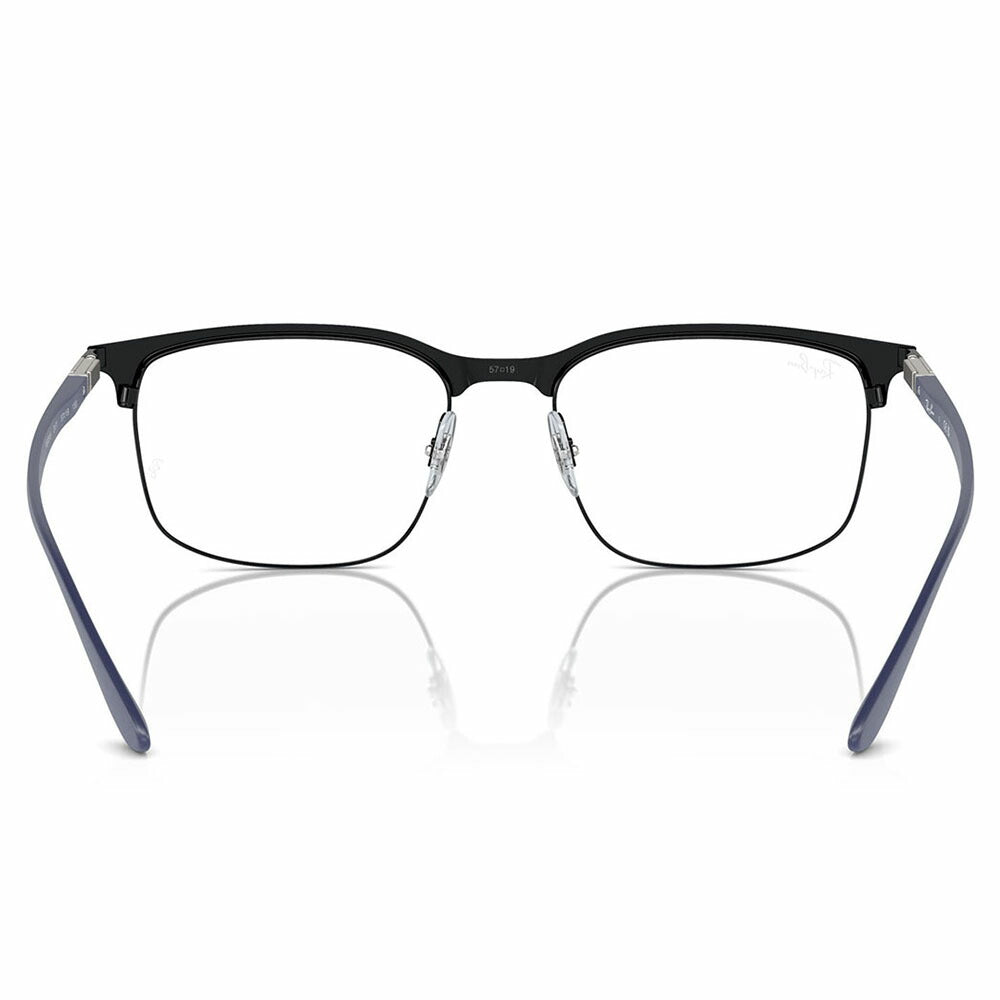 【正規品販売店】度なし1.55レンズ交換+0円 レイバン メガネ フレーム RX6518 3171 55 57 Ray-Ban レイバン純正レンズ対応 スクエア  ブロー メタル ユニセックス