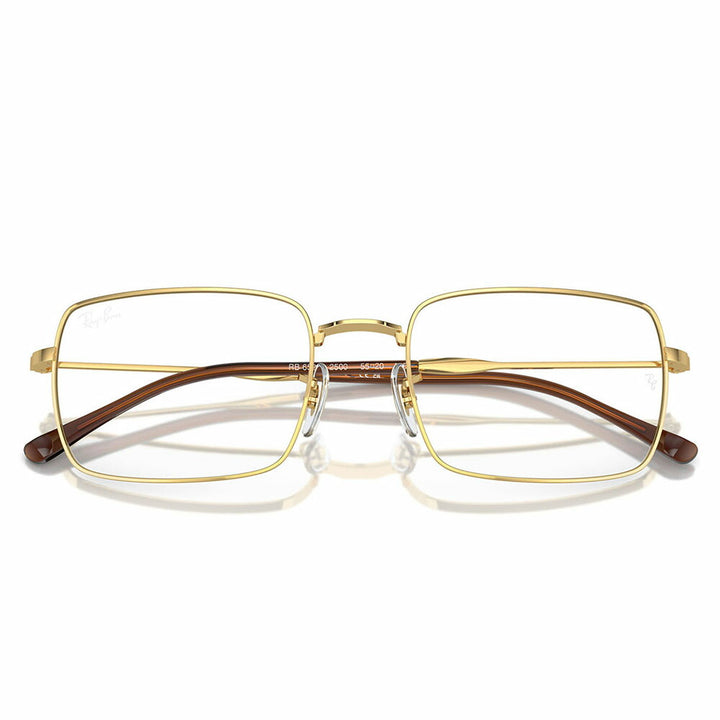 【正規品販売店】度なし1.55レンズ交換+0円 レイバン メガネ フレーム RX6520 2500 53 55 Ray-Ban スクエア メタル