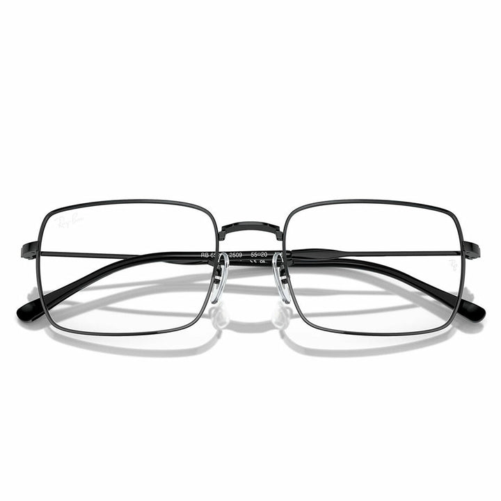 【正規品販売店】度なし1.55レンズ交換+0円 レイバン メガネ フレーム RX6520 2509 53 55 Ray-Ban スクエア メタル