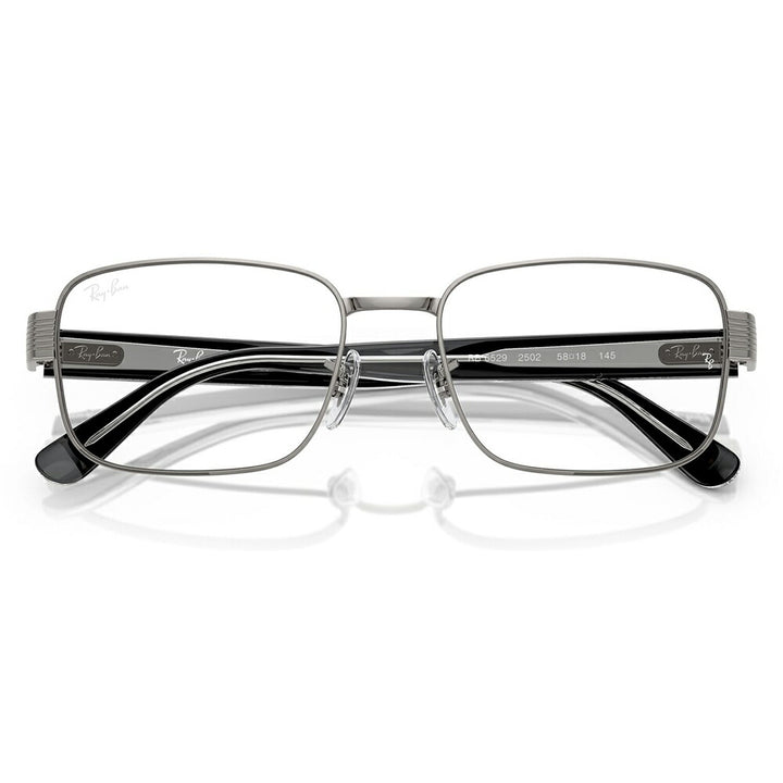 【正規品販売店】度なし1.55レンズ交換+0円 レイバン メガネ フレーム RX6529 2502 54 56 Ray-Ban レイバン純正レンズ対応 スクエア メタル ユニセックス