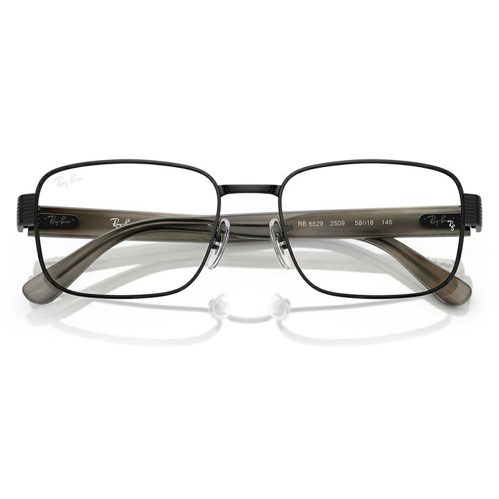 【正規品販売店】度なし1.55レンズ交換+0円 レイバン メガネ フレーム RX6529 2509 54 56 Ray-Ban レイバン純正レンズ対応 スクエア メタル ユニセックス