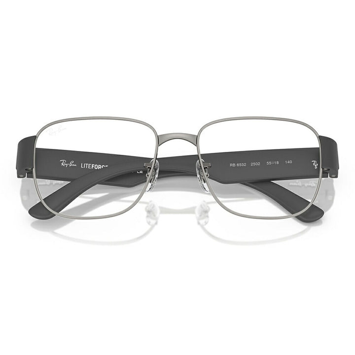 【正規品販売店】度なし1.55レンズ交換+0円 レイバン メガネ フレーム RX6532 2502 53 55 Ray-Ban レイバン純正レンズ対応 スクエア ライトフォース 軽量 ユニセックス