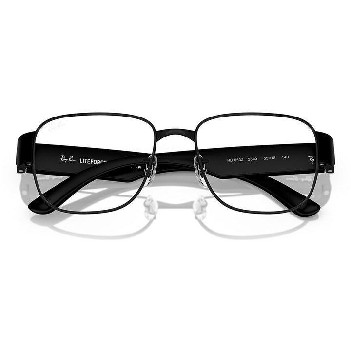 【正規品販売店】度なし1.55レンズ交換+0円 レイバン メガネ フレーム RX6532 2509 53 55 Ray-Ban レイバン純正レンズ対応 スクエア ライトフォース 軽量 ユニセックス