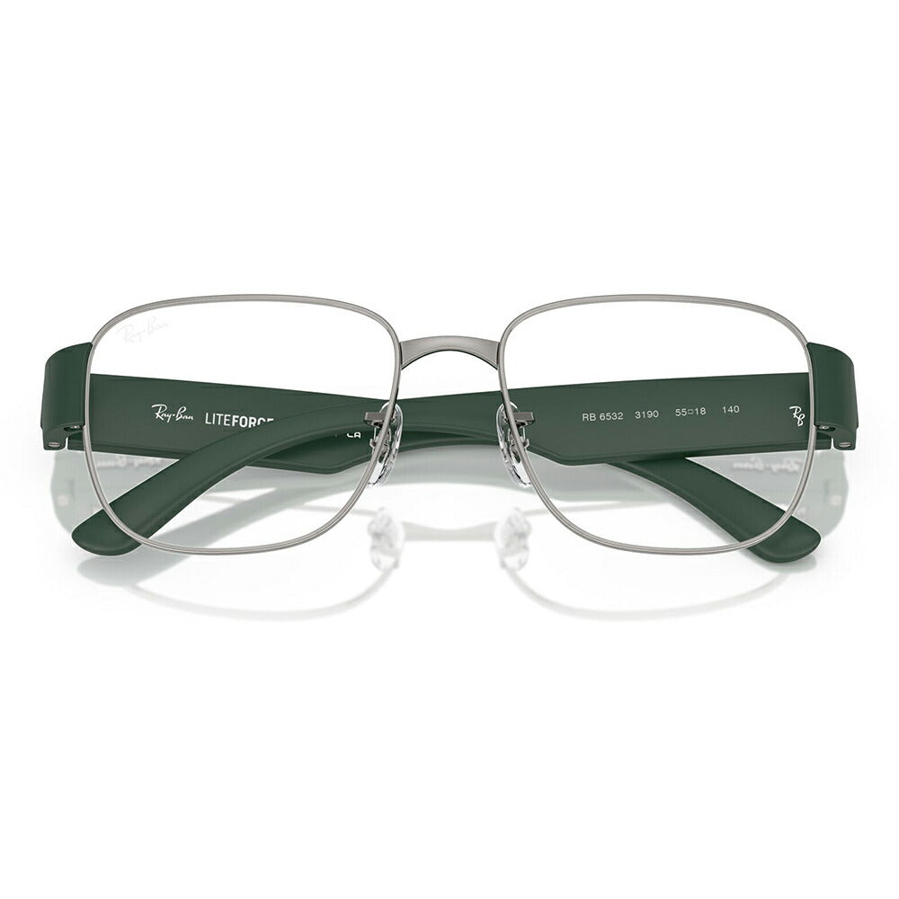 【正規品販売店】度なし1.55レンズ交換+0円 レイバン メガネ フレーム RX6532 3190 53 55 Ray-Ban レイバン純正レンズ対応 スクエア ライトフォース 軽量 ユニセックス