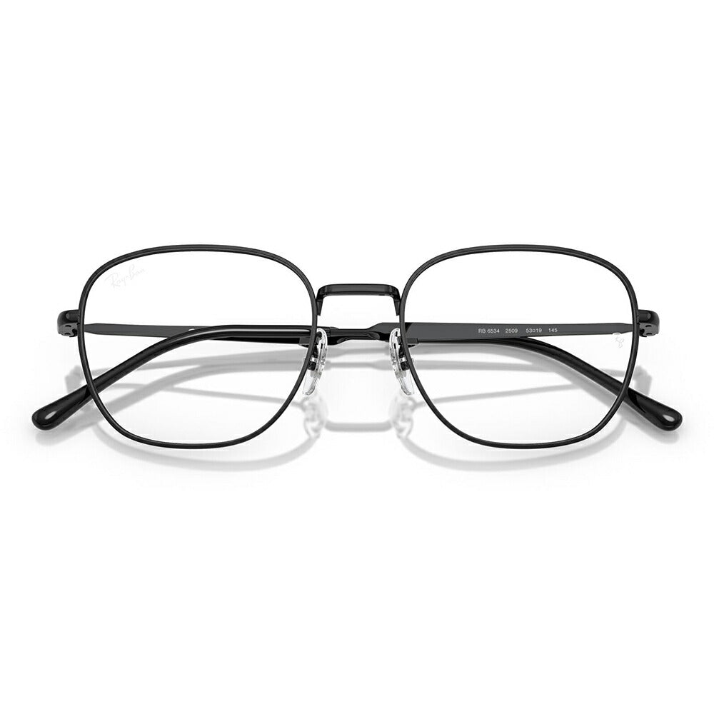 【正規品販売店】度なし1.55レンズ交換+0円 レイバン メガネ フレーム RX6534 2509 51 53 Ray-Ban レイバン純正レンズ対応 ラウンド スクエア クラシック メタル ユニセックス