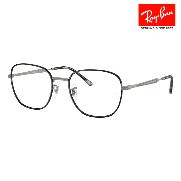 【正規品販売店】度なし1.55レンズ交換+0円 レイバン メガネ フレーム RX6534 3187 51 53 Ray-Ban レイバン純正レンズ対応 ラウンド スクエア クラシック メタル ユニセックス