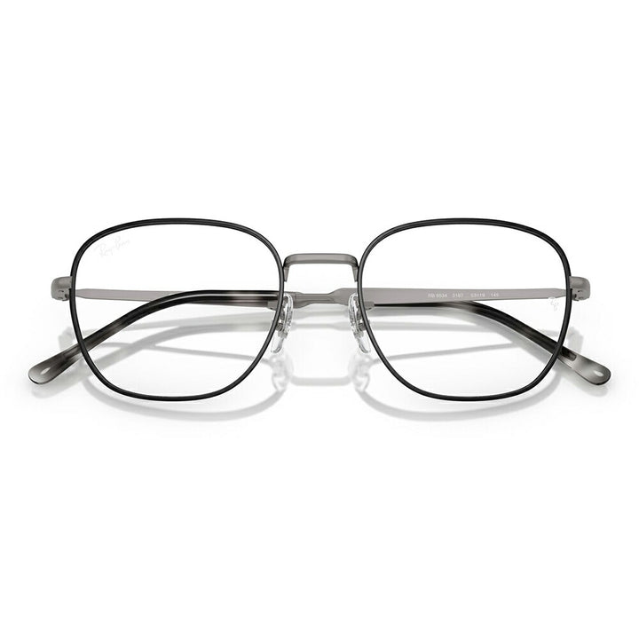 【正規品販売店】度なし1.55レンズ交換+0円 レイバン メガネ フレーム RX6534 3187 51 53 Ray-Ban レイバン純正レンズ対応 ラウンド スクエア クラシック メタル ユニセックス
