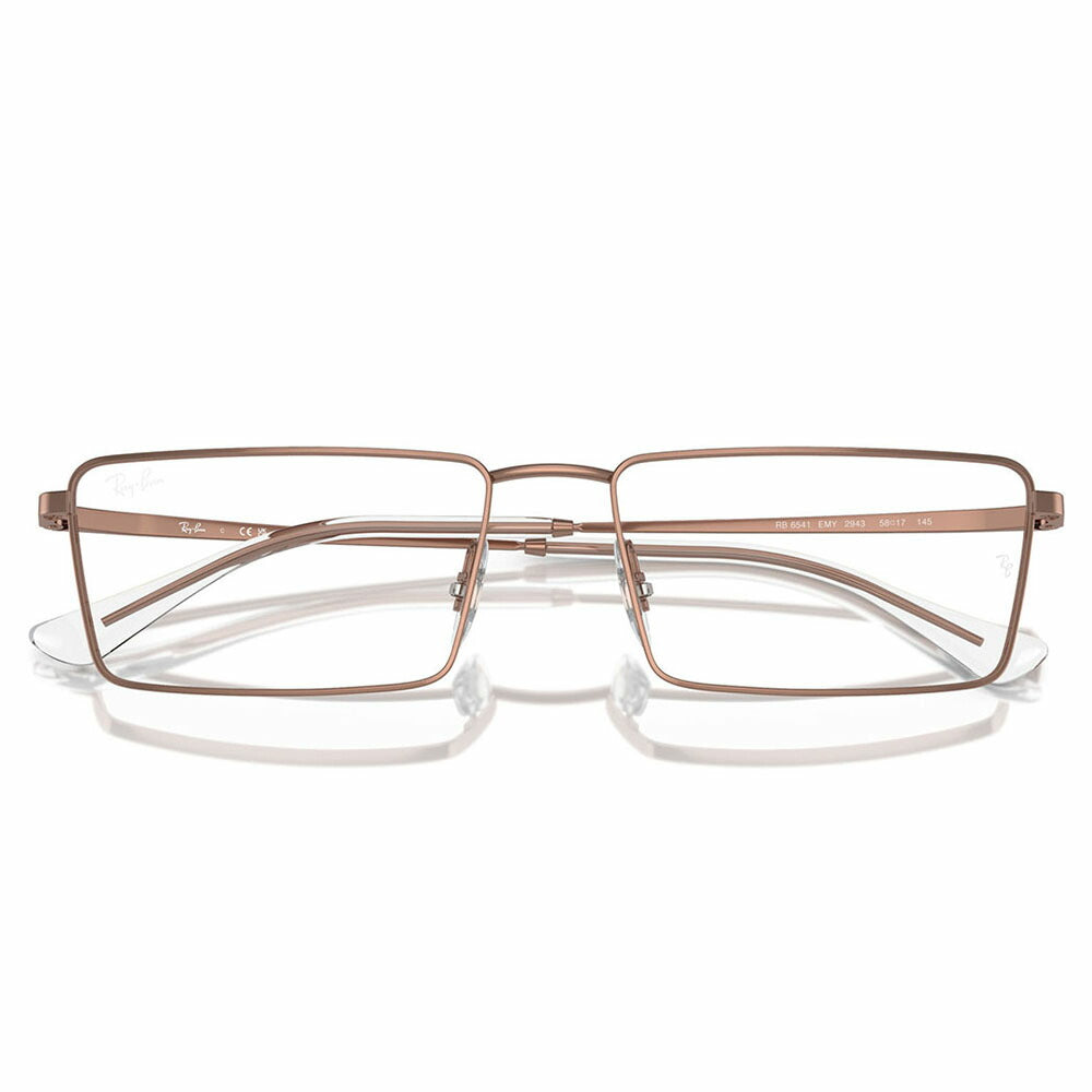 【正規品販売店】度なし1.55レンズ交換+0円 レイバン メガネ フレーム RX6541 2943 56 58 Ray-Ban PULSEコレクション EMY レクタングル ユニセックス