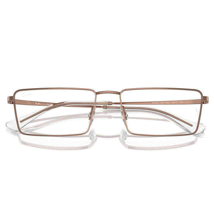 【正規品販売店】度なし1.55レンズ交換+0円 レイバン メガネ フレーム RX6541 2943 56 58 Ray-Ban PULSEコレクション EMY レクタングル ユニセックス