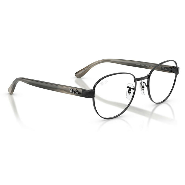 【正規品販売店】度なし1.55レンズ交換+0円 レイバン メガネ フレーム RX6543 2509 52 54 Ray-Ban レイバン純正レンズ対応 メタル スクエア ボストン