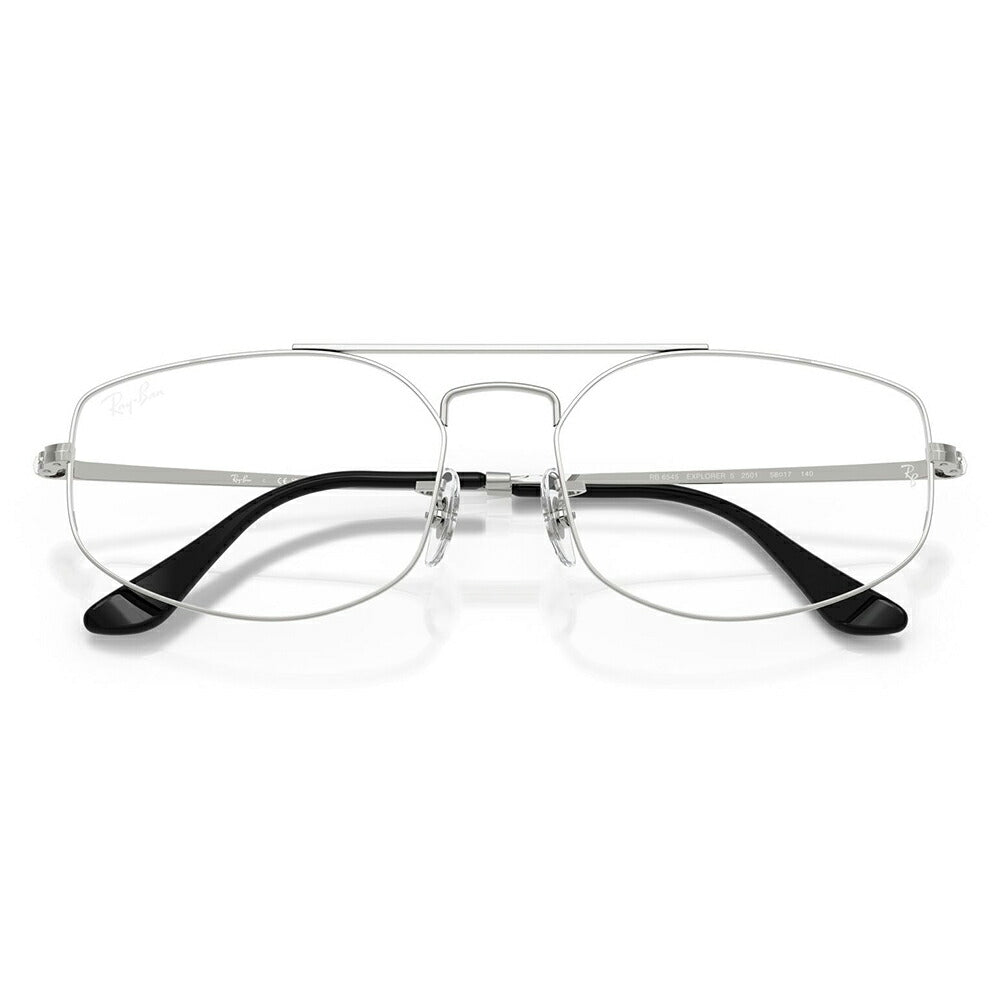 【正規品販売店】度なし1.55レンズ交換+0円 レイバン メガネ フレーム RX6545 2501 56 58 Ray-Ban レイバン純正レンズ対応 EXPLORER 5 エクスプローラー5 ダブルブリッジ アビエーター ユニセックス