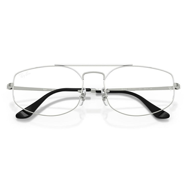 【正規品販売店】度なし1.55レンズ交換+0円 レイバン メガネ フレーム RX6545 2501 56 58 Ray-Ban レイバン純正レンズ対応 EXPLORER 5 エクスプローラー5 ダブルブリッジ アビエーター ユニセックス