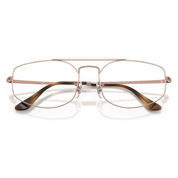 【正規品販売店】度なし1.55レンズ交換+0円 レイバン メガネ フレーム RX6545 2943 56 58 Ray-Ban レイバン純正レンズ対応 EXPLORER 5 エクスプローラー5 ダブルブリッジ アビエーター ユニセックス