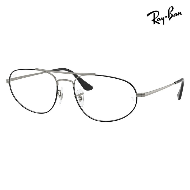 【正規品販売店】度なし1.55レンズ交換+0円 レイバン メガネ フレーム RX6645 3179 57 60 Ray-Ban レイバン純正レンズ対応 EXPLORER 4 エクスプローラ4 パイロット メタル 伊達メガネ 眼鏡