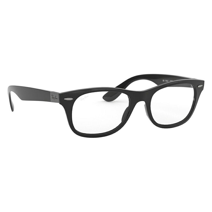 【アウトレット】度なし1.55レンズ交換+0円 レイバン ウェイファーラー メガネ RX7032 5206 52 Ray-Ban レイバン純正レンズ対応 WAYFARER ウェリントン TECH LITEFORCE